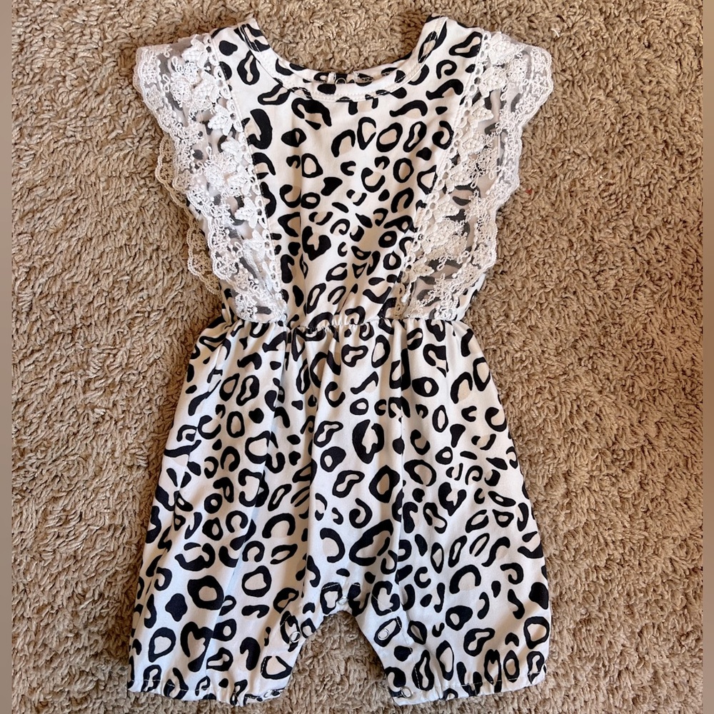 Cheetah Print Romper